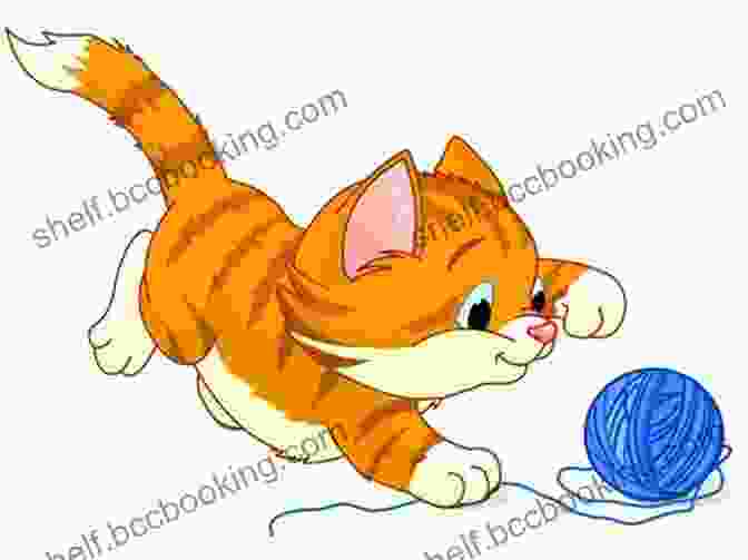 A Colorful Illustration Of A Kitten Playing With A Ball Of Yarn Firelight Friends #10 (Magic Kitten) Sue Bentley