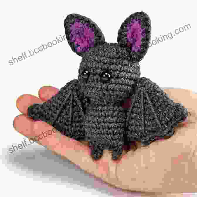A Cute Crocheted Bat With Big Eyes And Sharp Teeth. Crochet Spooky Patterns For Halloween: Cute Halloween Crochet Tutorials: Halloween Crochet