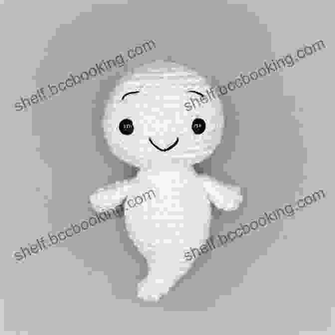A Cute Crocheted Ghost With A Friendly Smile. Crochet Spooky Patterns For Halloween: Cute Halloween Crochet Tutorials: Halloween Crochet