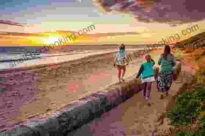 A Family Walking Along A Beach At Sunset Teacher And Traveler: A Family Travels To Many Places