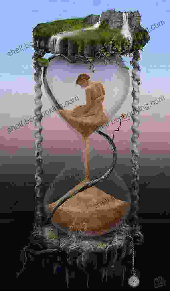 A Hourglass With Sand Running Out, Representing The Finitude Of Life. A Sideways Look At Time