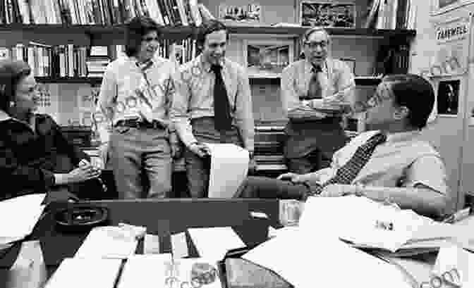 A Photograph Of Ben Bradlee And Bob Woodward, Two Men Sitting At A Desk With Papers Spread Out Before Them, Discussing The Watergate Scandal. Yours In Truth: A Personal Portrait Of Ben Bradlee Legendary Editor Of The Washington Post