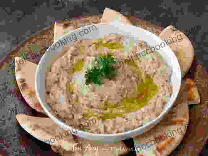 A Plate Of Baba Ghanoush, A Traditional Arab Appetizer Made From Roasted Eggplant, Tahini, And Olive Oil. Arabiyya: Recipes From The Life Of An Arab In Diaspora A Cookbook