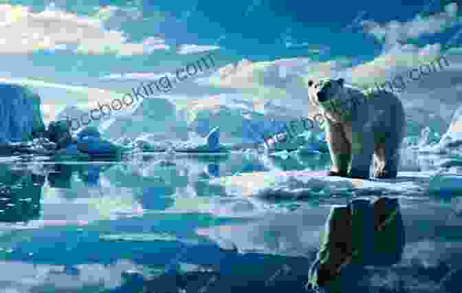 A Stunning Illustration Of A Polar Bear Standing On An Iceberg, Surrounded By Icy Waters The Christmas Reindeer: Illustrated Tale Of The White North