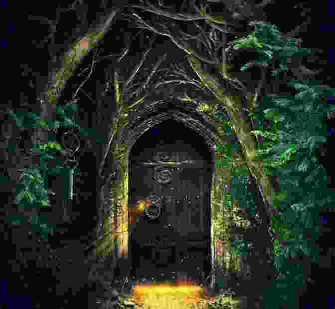 A Young Girl Looks Through A Small, Green Fairy Door Into A Magical World. The Last Fairy Door (Fairies Of Titania 1)