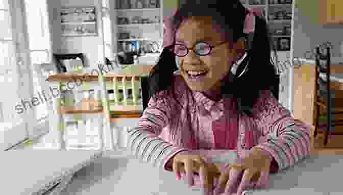 A Young Girl Reading A Braille Book With A Smile On Her Face B Is For Braille: Providing A Braille Rich Environment For Your Blind Early Learner