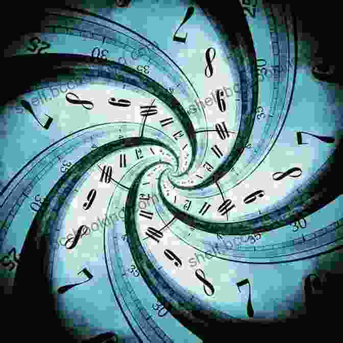 An Abstract Illustration Representing The Concept Of Time Travel, With Swirling Vortexes And Cosmic Landscapes. TIME TRAVEL FORMULA AND NEW THEORYS OF BLACK HOLES I: Theory Of Everything