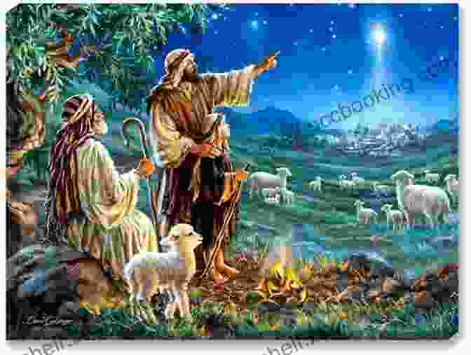 An Illustration From 'The Christmas Story Little Golden Book' Depicting The Shepherds Tending Their Flocks The Christmas Story (Little Golden Book)