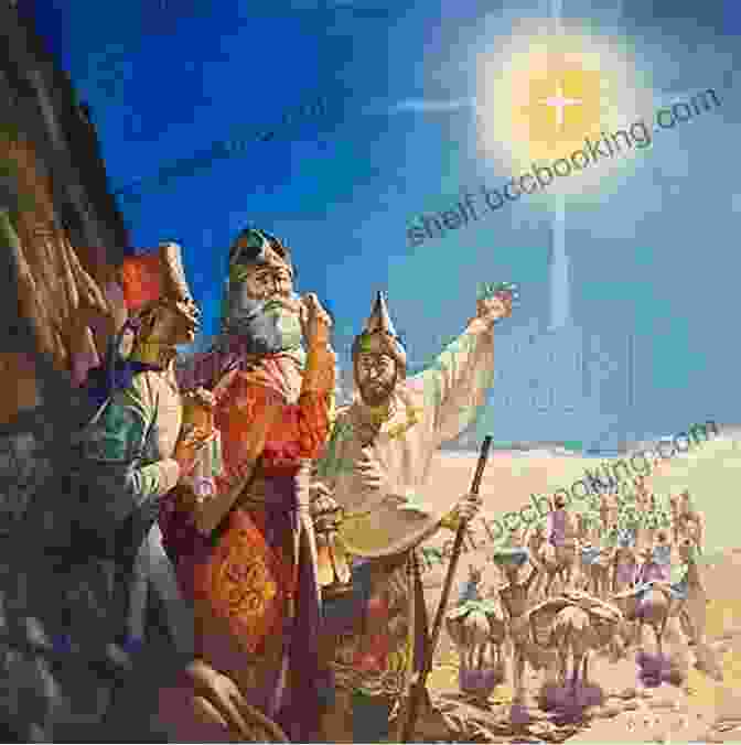 An Illustration From 'The Christmas Story Little Golden Book' Depicting The Wise Men Following The Star To Bethlehem The Christmas Story (Little Golden Book)