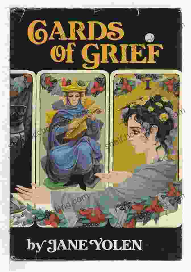 Book Cover Of Cards Of Grief By Jane Yolen, Featuring An Intricate Collage Of Playing Cards And Mournful Imagery Cards Of Grief Jane Yolen