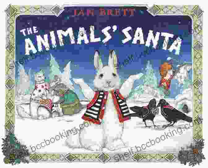 Family Gathered Around A Christmas Tree, Reading 'The Animals Santa' By Jan Brett The Animals Santa Jan Brett