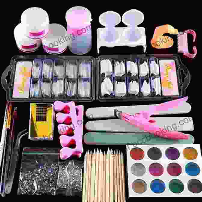 Image Of Professional Grade Materials And Equipment For Nail Art ACRYLIC NAIL PAINTING BOOK: Beginners Guide To Acrylic Nail Painting And Lots More