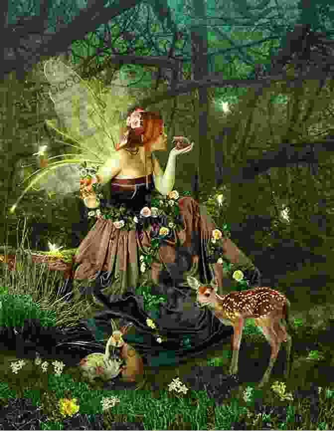 Katie Walks Through A Lush, Enchanted Forest, Surrounded By Glittering Fairies And Shimmering Butterflies. The Last Fairy Door (Fairies Of Titania 1)