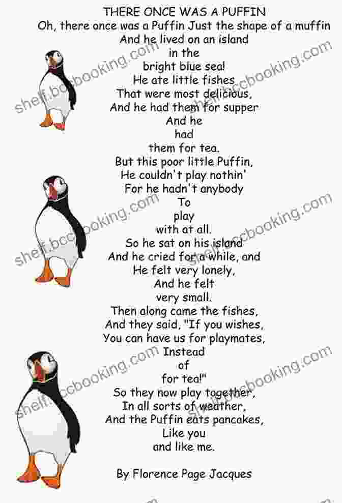 Open Book Page Showcasing A Playful Rhyme About Puffins Frolicking In The Sea P Is For Puffin: A Newfoundland And Labrador Alphabet (Discover Canada Province By Province)