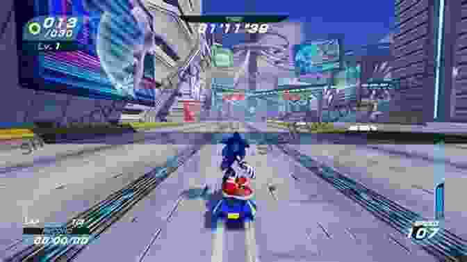 Sonic The Hedgehog Running Through A Futuristic City Welcome To The World Of Sonic (Sonic The Hedgehog)