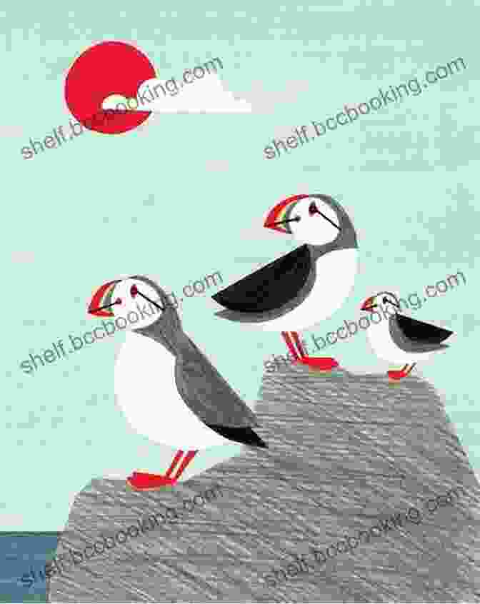 Stunning Illustration Of A Puffin Family Perched On A Rocky Shore With A Vast Ocean Stretching Out Behind Them P Is For Puffin: A Newfoundland And Labrador Alphabet (Discover Canada Province By Province)