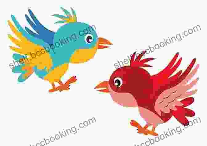 The Cover Of Bird Lovers Colorful Cartoon Illustrations, Featuring A Vibrant Illustration Of A Group Of Colorful Birds Bird Lovers Colorful Cartoon Illustrations