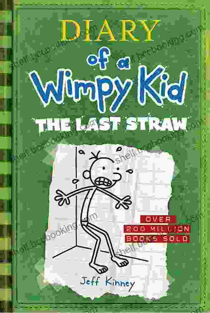 The Last Straw Diary Of Wimpy Kid Book Cover Featuring Greg Heffley Sitting On A Pile Of Books With A Straw In His Mouth The Last Straw (Diary Of A Wimpy Kid 3)